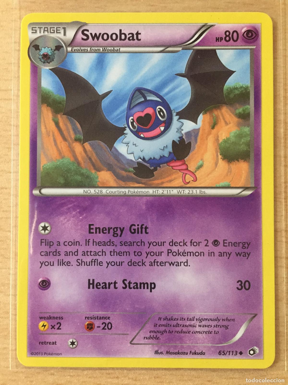 Trading cards: 2013 - SWOOBAT - POKEMON - Foto 1
