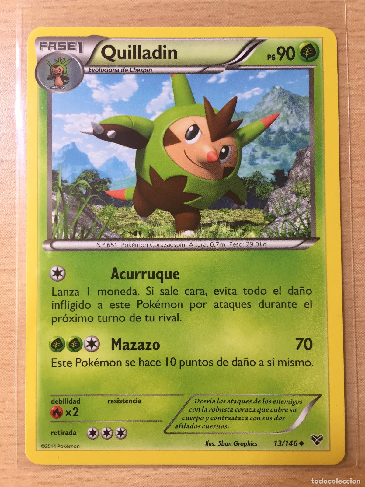 Trading cards: 2014 - QUILLADIN - POKEMON - Foto 1