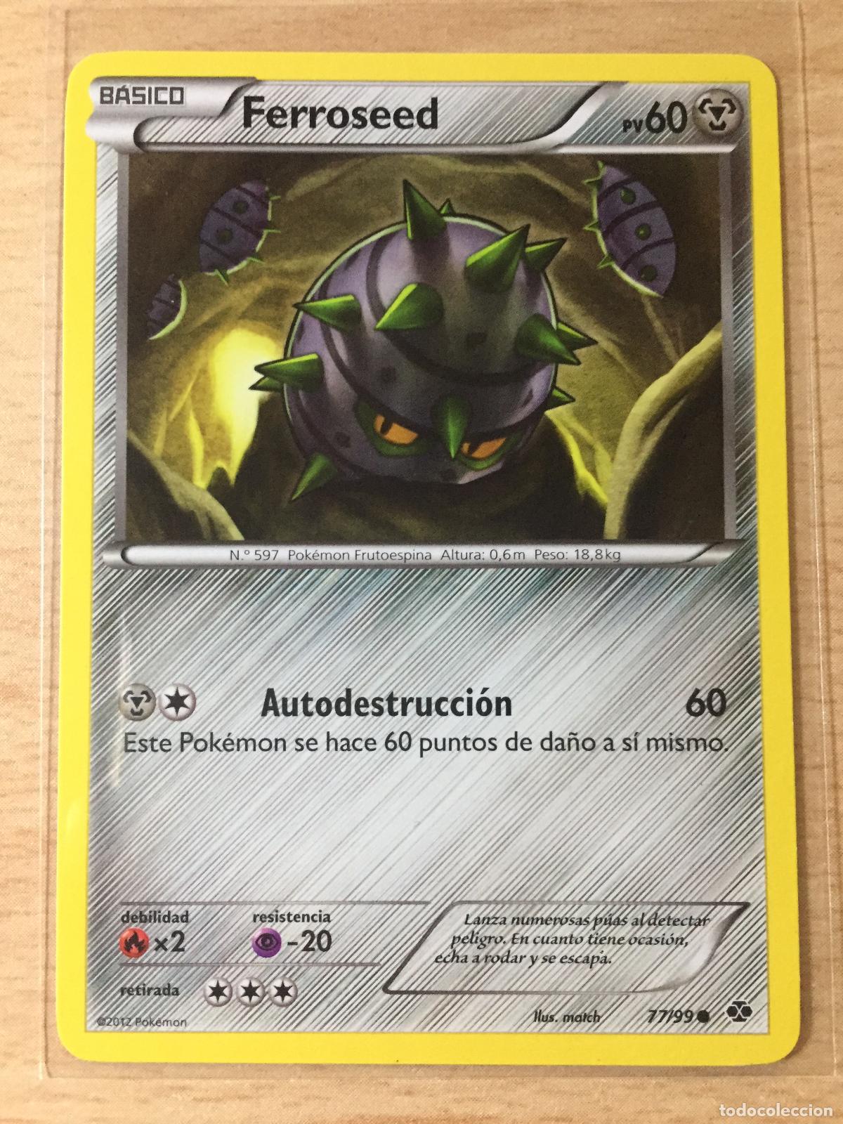 Trading cards: 2012 - FERROSEED - POKEMON - Foto 1