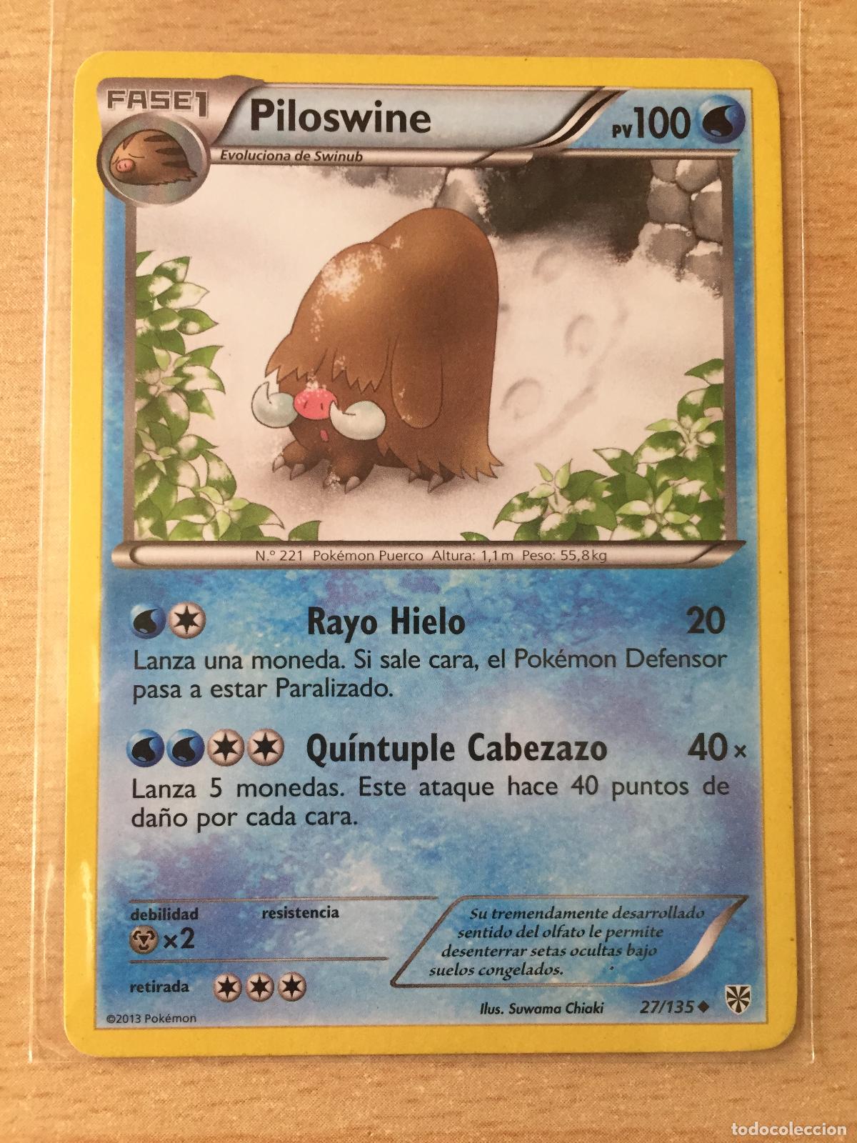 Trading cards: 2013 - PILOSWINE - POKEMON - Foto 1
