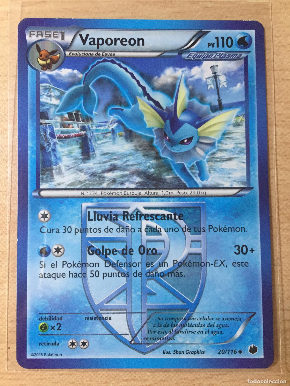Trading cards: 2013 - VAPOREON - POKEMON - Foto 1