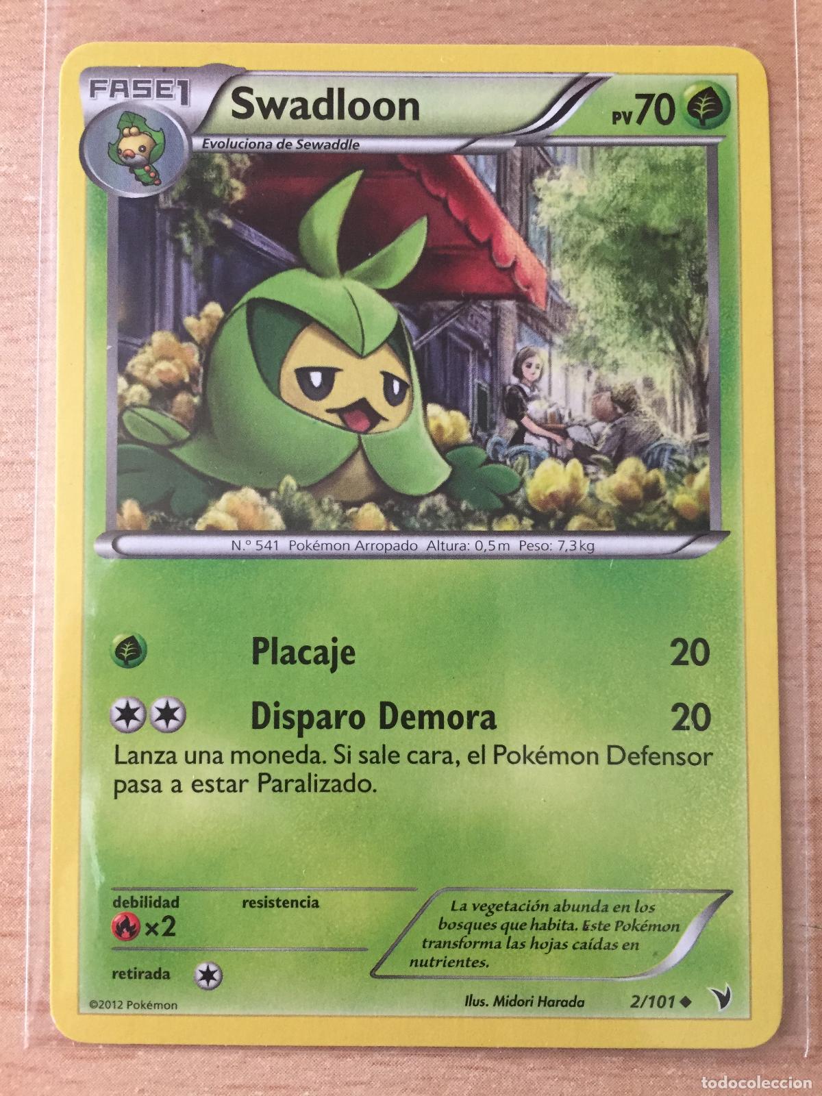 Trading cards: 2012 - SWADLOON - POKEMON - Foto 1