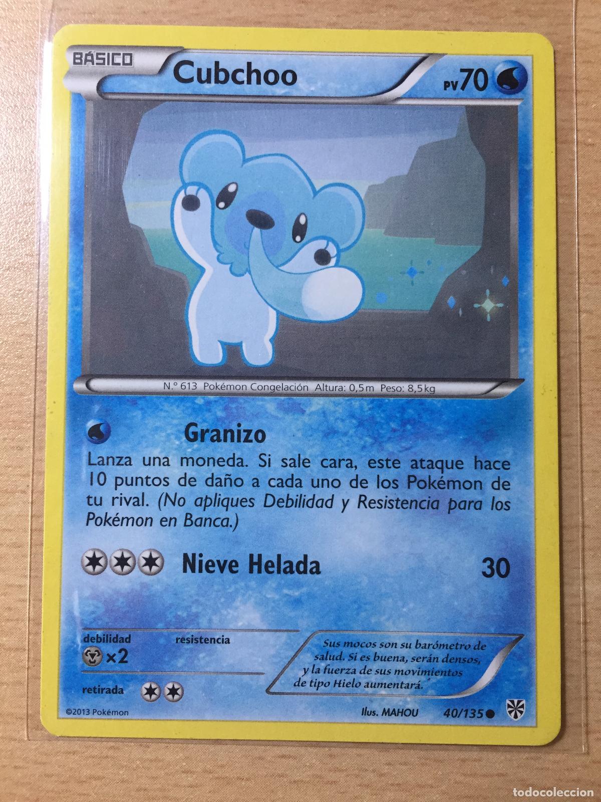 Trading cards: 2013 - CUBCHOO - POKEMON - Foto 1