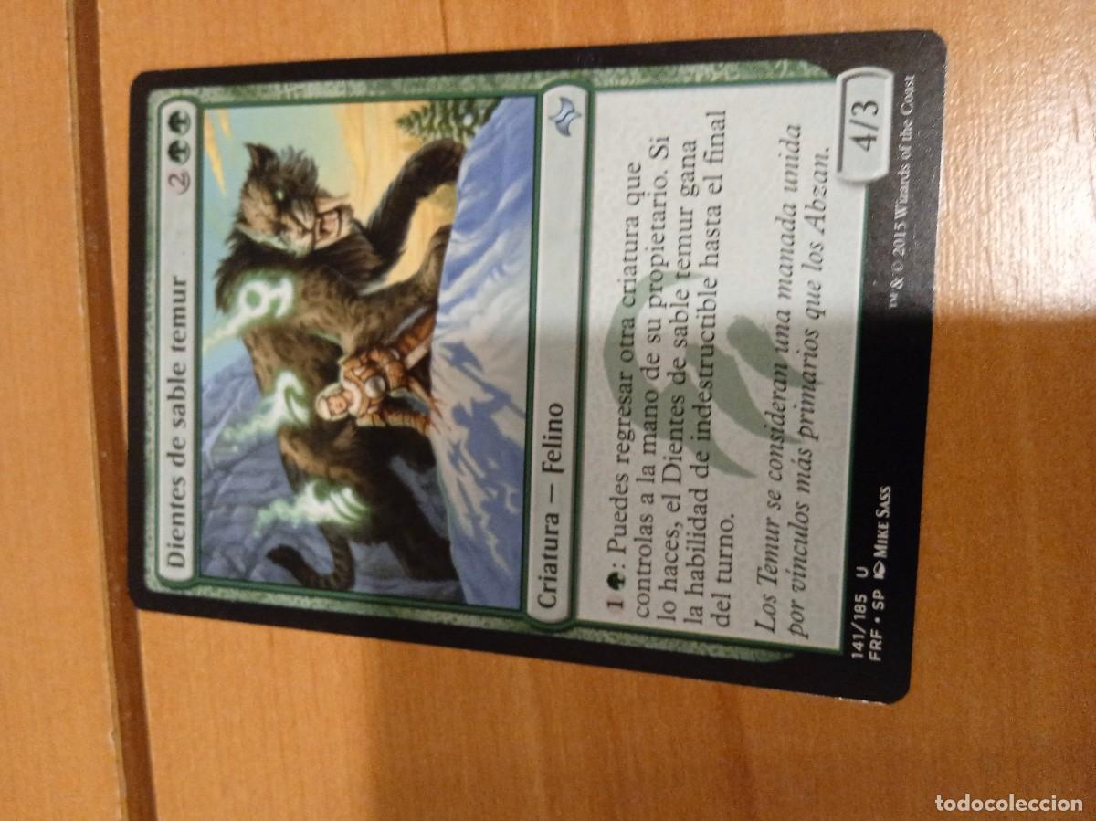 Trading cards: C-LKET48 MAGIC THE GATHERING DIENTES DE SABLE TEMUR - Foto 1