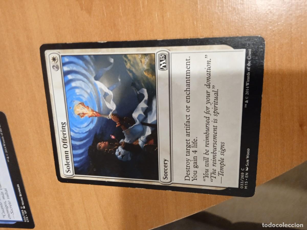 Trading cards: C-LKET48 MAGIC THE GATHERING SOLEMN OFFERING - Foto 1