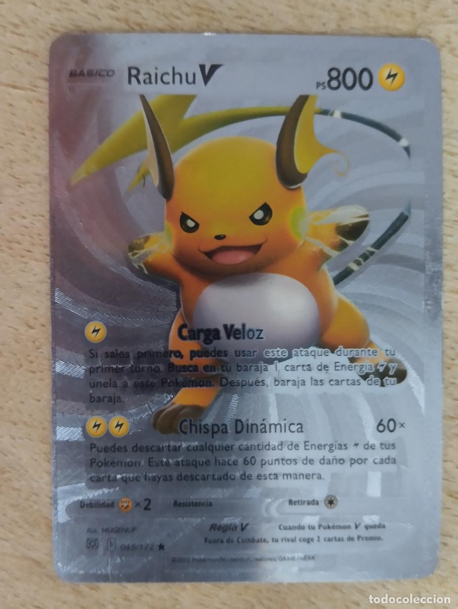 raichu pokemon card carta pokemon plata - Buy Antique trading cards on  todocoleccion