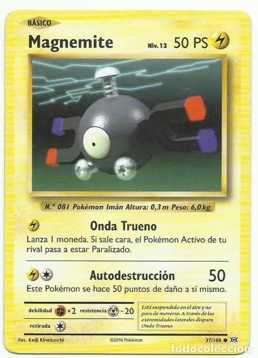 2016 magnemite pokemon card - (37/108) - XY Evolutions - Reverse Holo - Trading Card, Board Games Pokémon Hit Points50 HP Form ❤️ carta pokémon magnemite ps