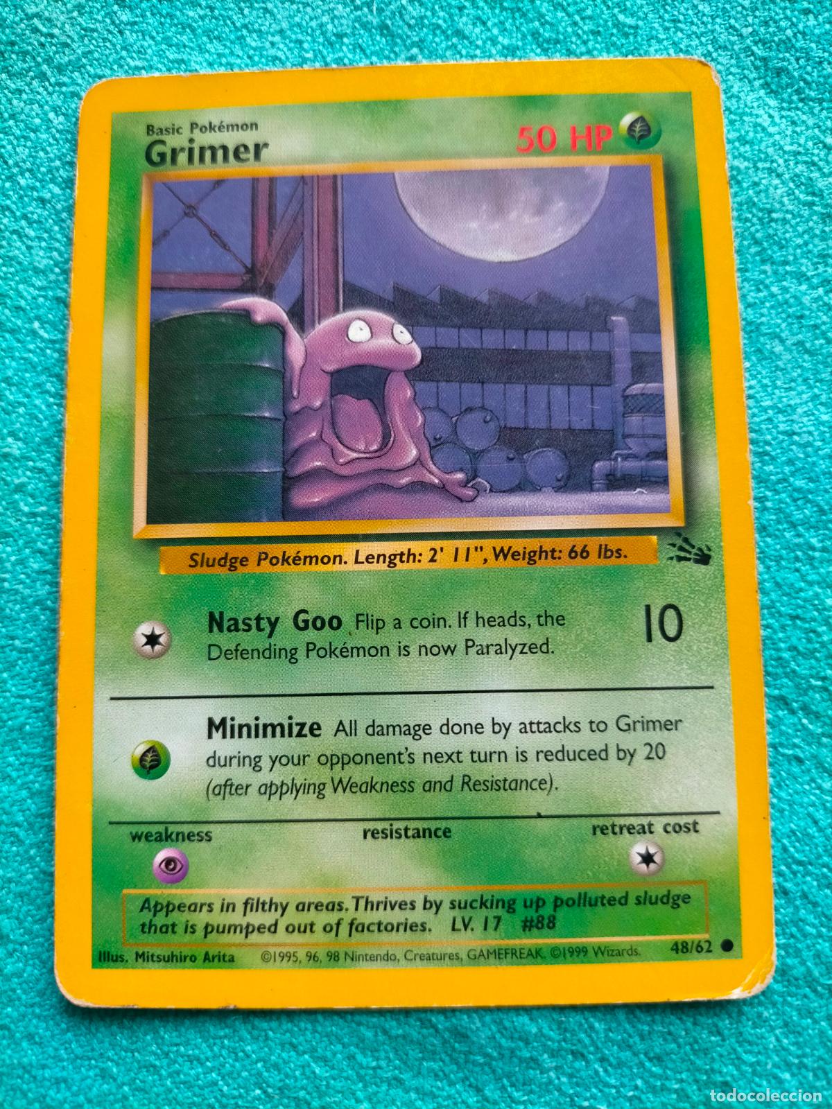antigua carta pokmon 1999 fossil set fsil eng - Compra venta en  todocoleccion