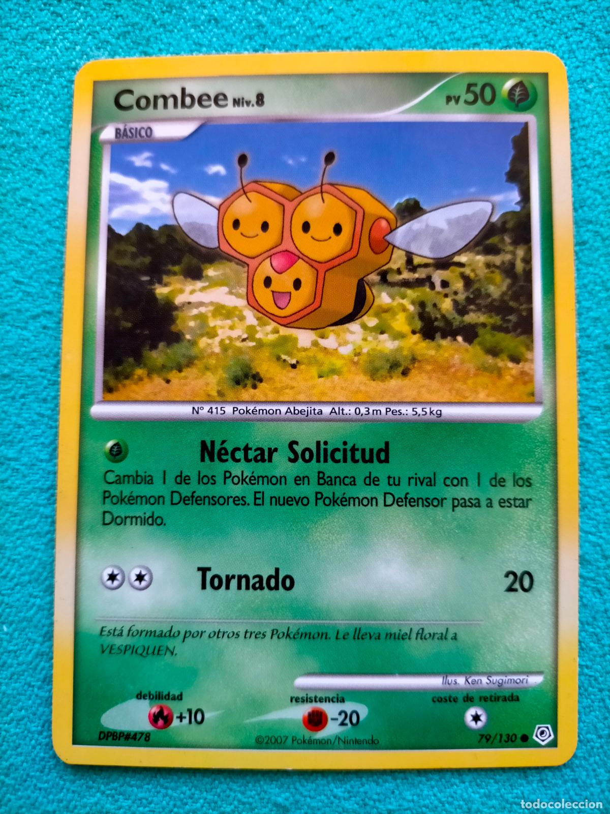 Trading Cards: Carta Pok&eacute;mon 2007 Diamante & Perla Spanish Espa&ntilde;ol 79/130 Combee Niv.8
