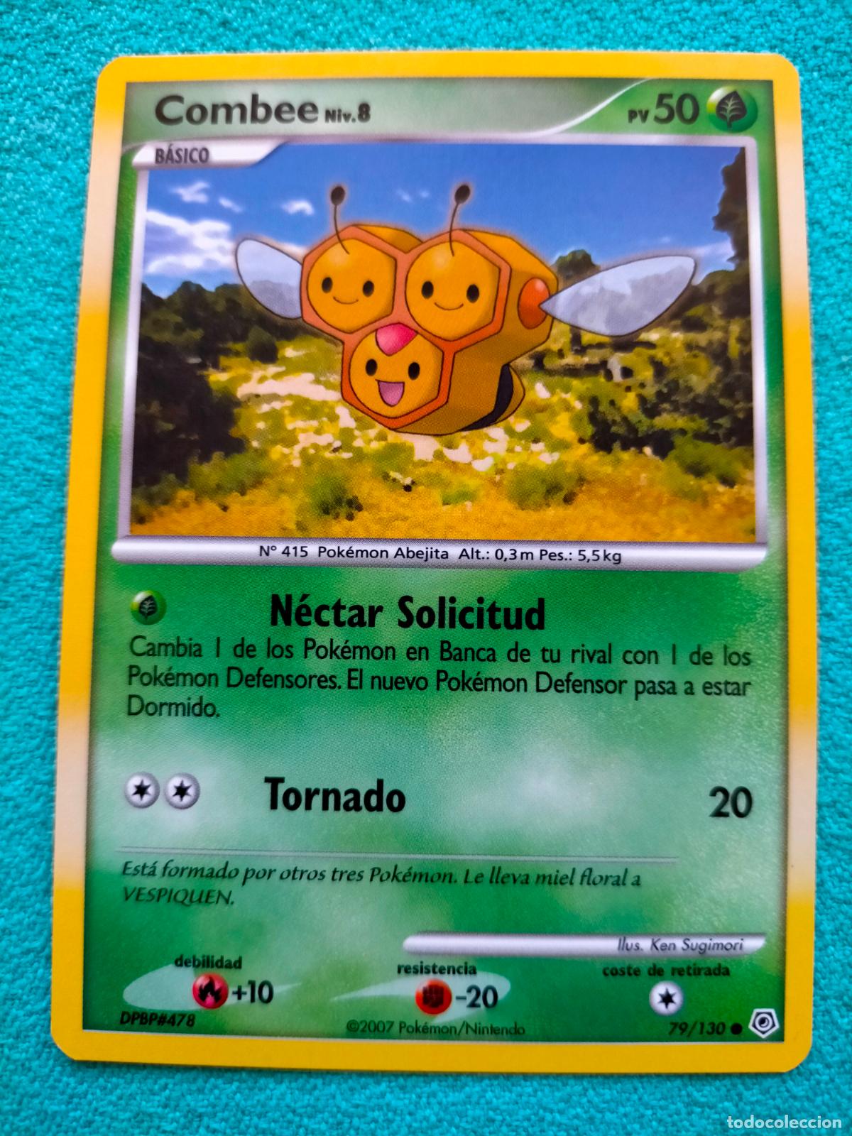 Trading Cards: Carta Pok&eacute;mon 2007 Diamante & Perla Spanish Espa&ntilde;ol 79/130 Combee Niv.8