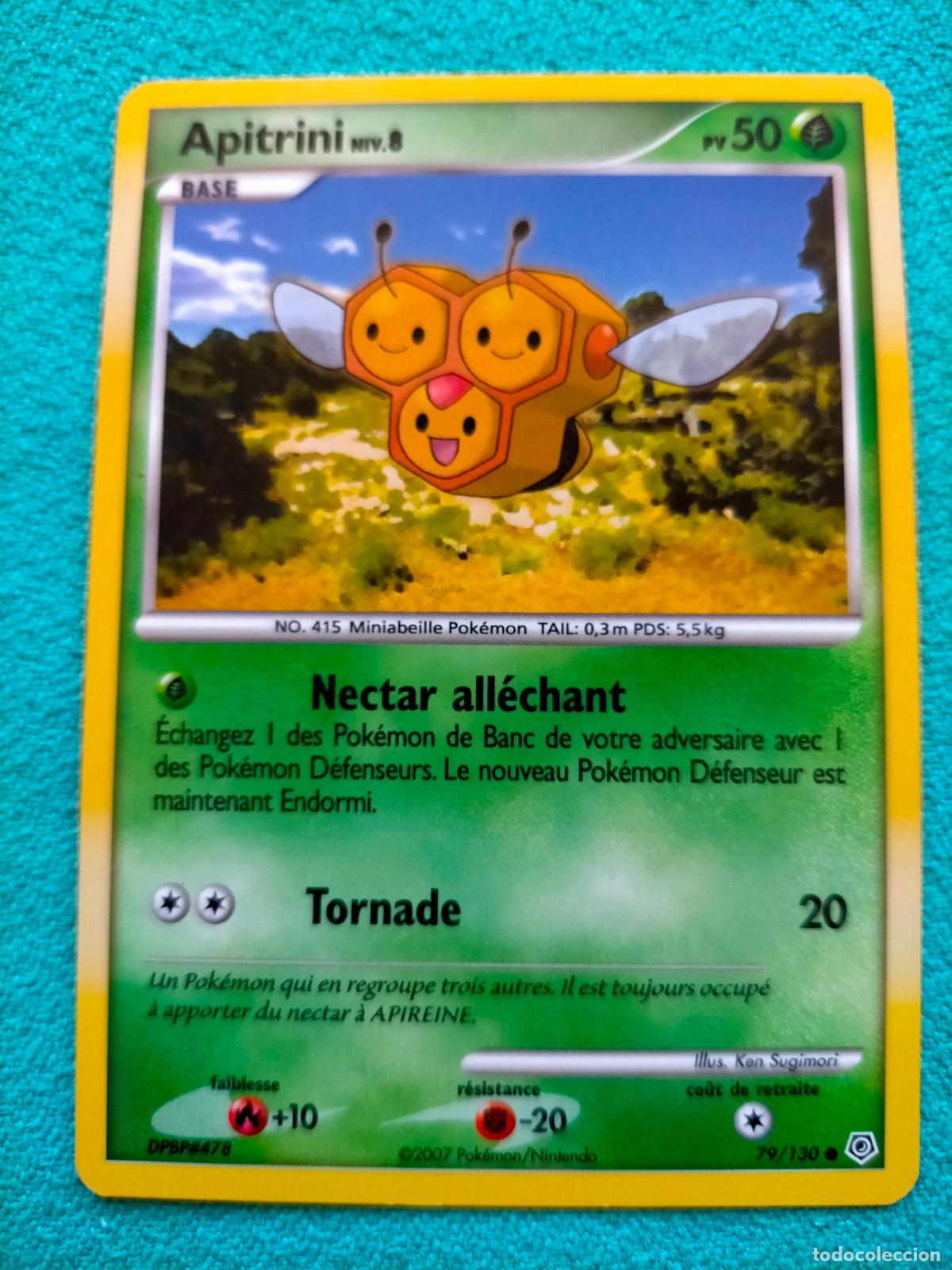 Trading Cards: Carta Pok&eacute;mon 2007 Diamante & Perla Fran&ccedil;ais Franc&eacute;s 79/130 Apitrini Combee Niv.8