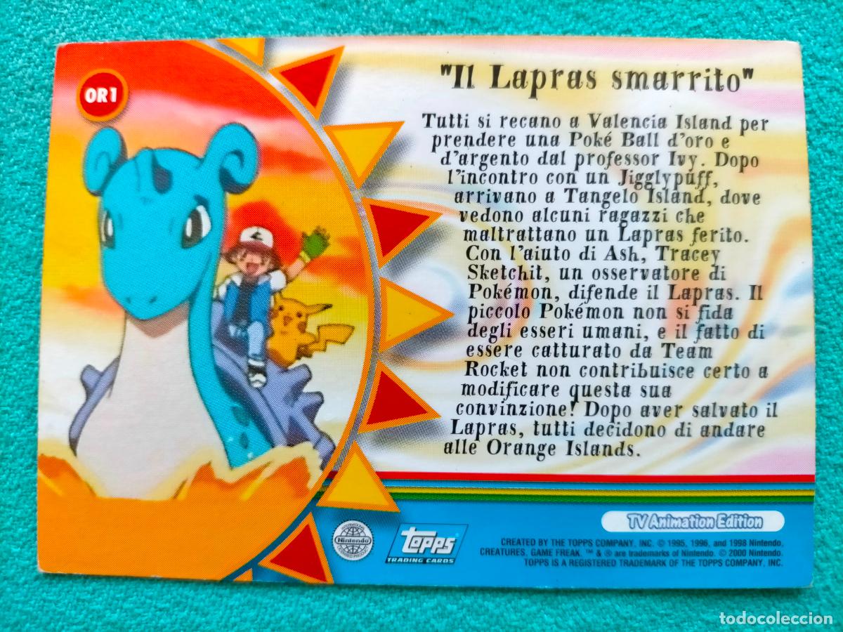 carta pokmon topps 2000 italian italiano orang - Buy Antique trading cards  on todocoleccion