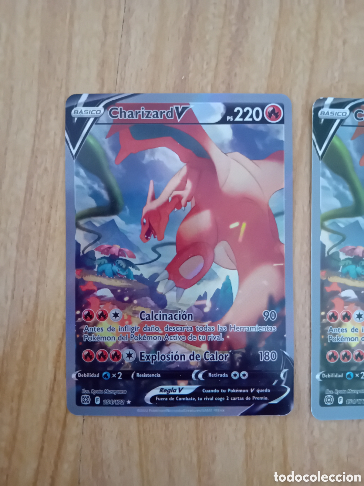 Trading cards: DOS POKEMON CHARIZARD V 154 / 172 - Foto 2