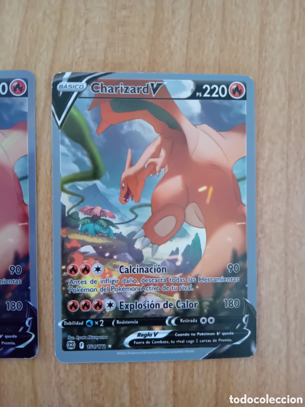 Trading cards: DOS POKEMON CHARIZARD V 154 / 172 - Foto 3