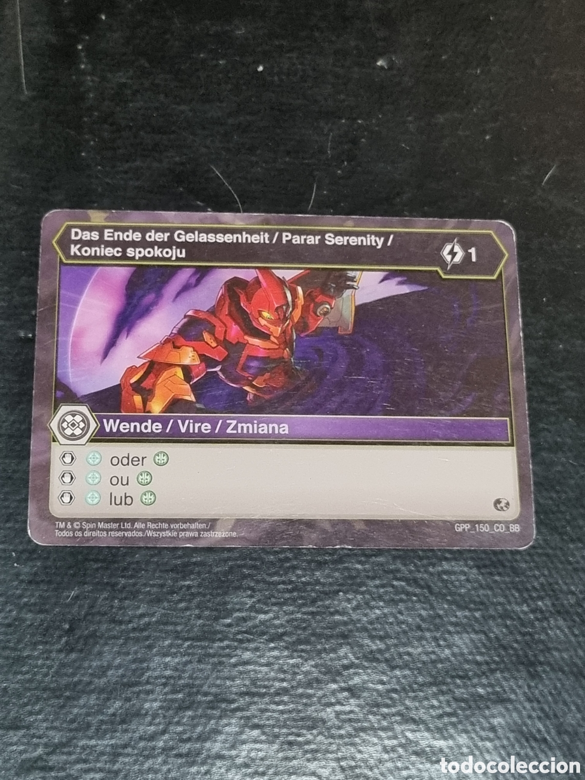 Trading cards: CARTA BAKUGAN - PARAR SERENITY - Foto 1