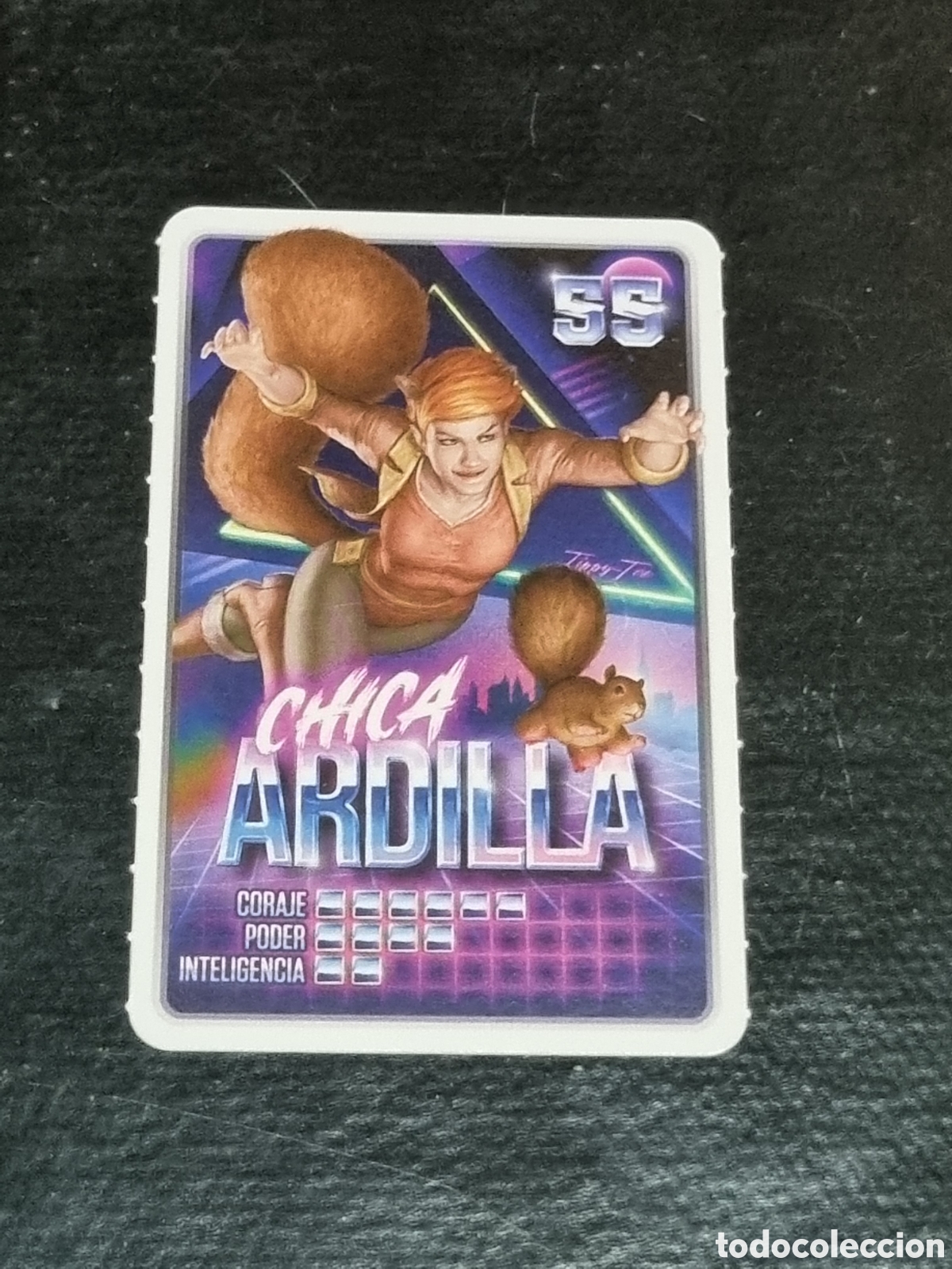 Trading cards: 55 - CHICA ARDILLA - CARREFOUR DESCUBRE TU PODER - Foto 1