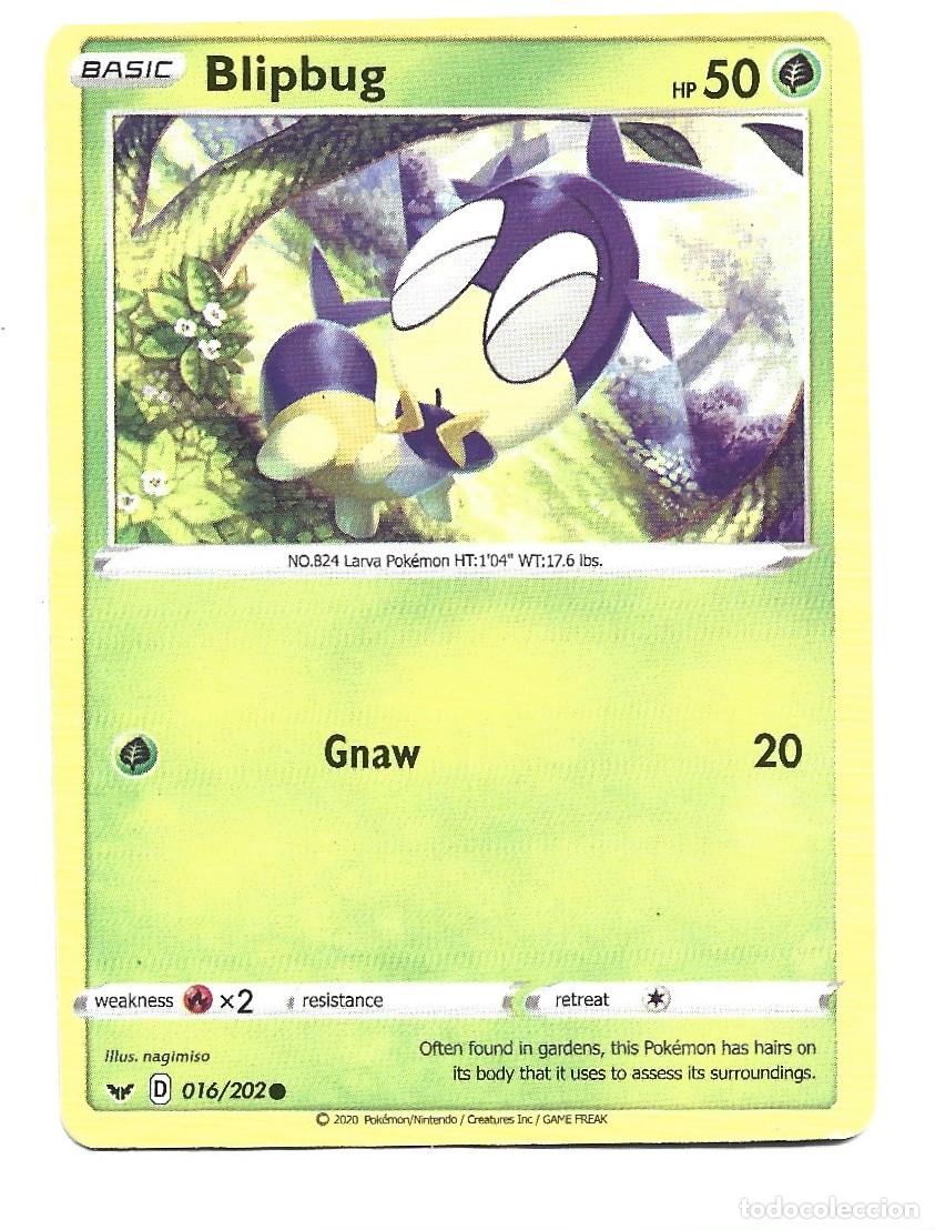 Trading cards: CROMO DE PANINI DE POKEMON N&ordm; 824 PS 50 A&Ntilde;O 2020 TITULO BASIC BLIPBUG - Foto 1