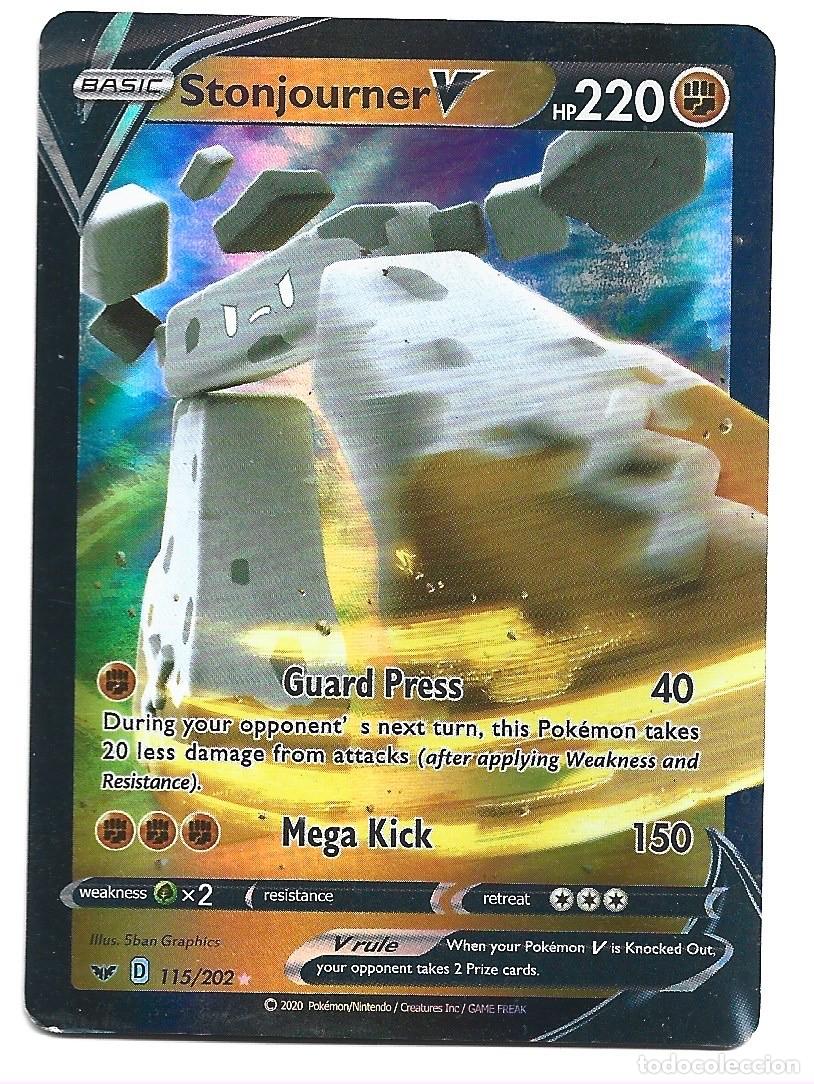 Trading cards: CROMO DE PANINI DE POKEMON PS 220 A&Ntilde;O 2020 TITULO BASIC STONJOURNER V - Foto 1