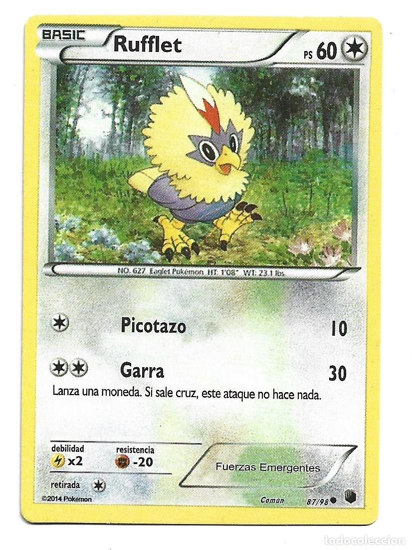 Trading cards: CROMO DE PANINI DE POKEMON N&ordm; 627 PS 60 A&Ntilde;O 2014 TITULO BASIC RUFFLET - Foto 1