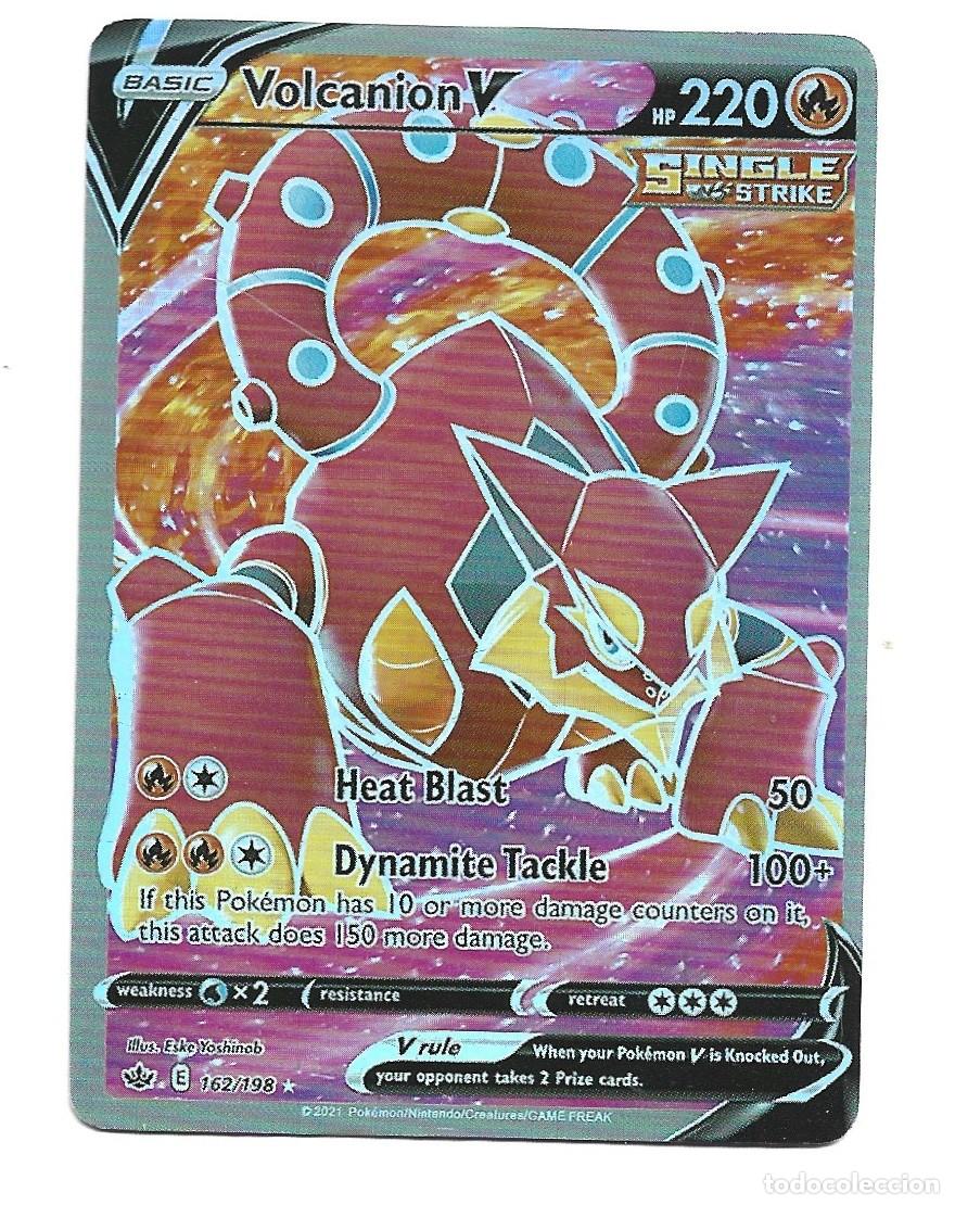 Trading cards: CROMO DE PANINI DE POKEMON PS 220 A&Ntilde;O 2021 TITULO BASIC VOLCANION V - Foto 1
