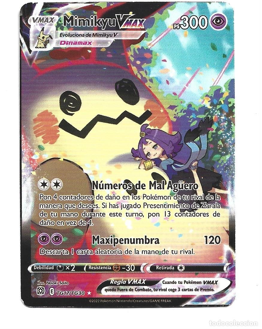 Trading cards: CROMO DE PANINI DE POKEMON PS 300 A&Ntilde;O 2022 TITULO BASIC0 MIMIKYU MAX V - Foto 1