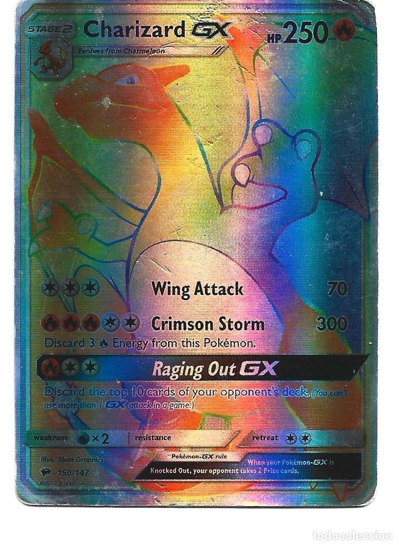 cromos de pokmon stage 2 charizard gx hp 250 d - Buy Antique trading cards  on todocoleccion