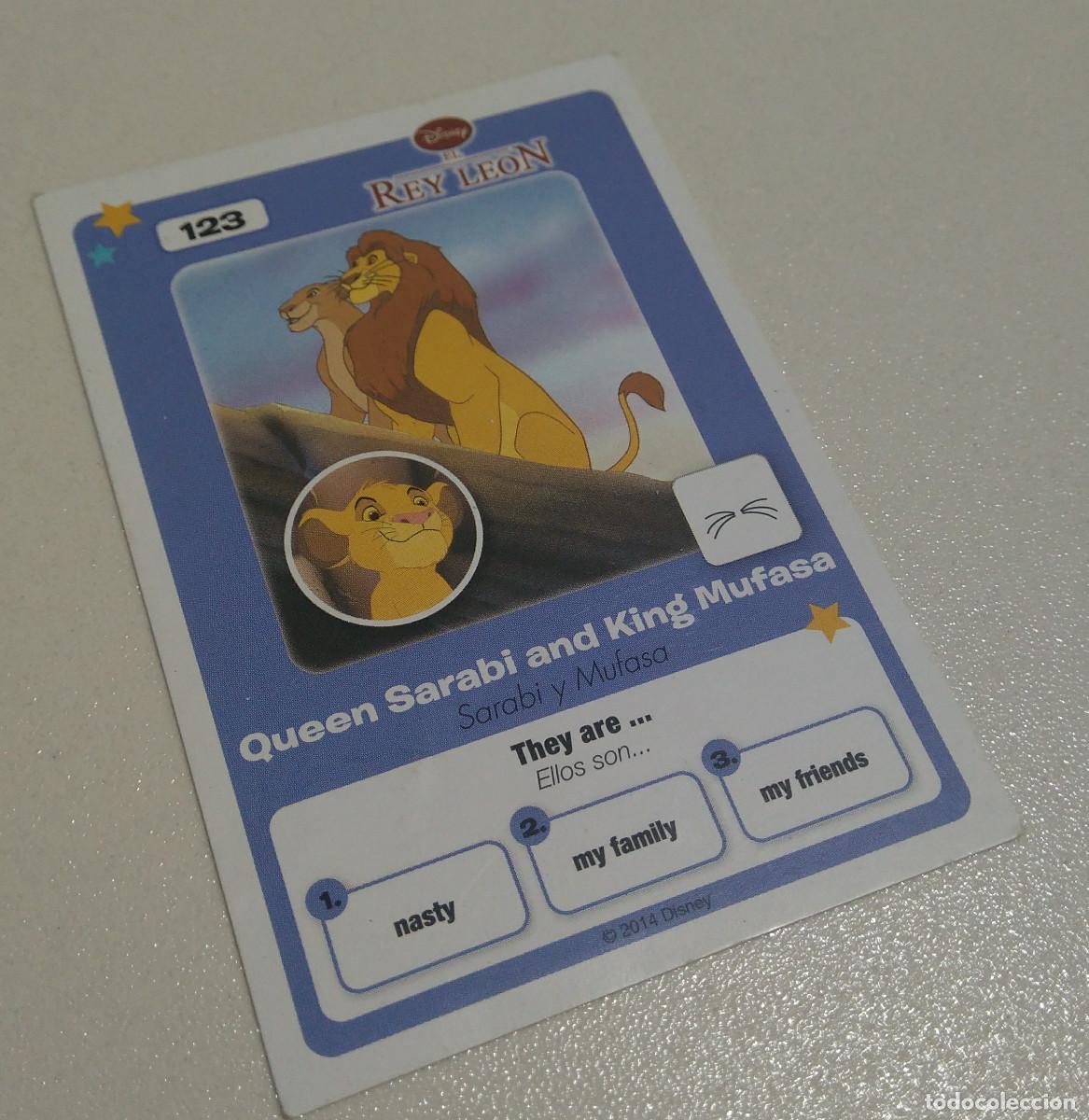 Trading Cards: 123 CARTA COLECCION mufasa rey leon lion king CLASICOS DISNEY HIPERCOR 2014 card trading ingles