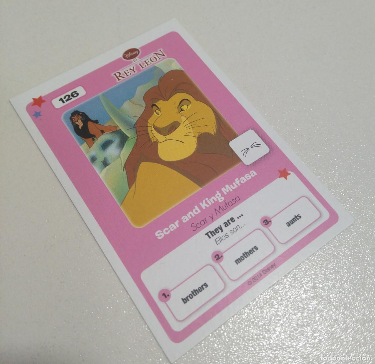 Trading Cards: 121 CARTA COLECCION mufasa rey leon lion king CLASICOS DISNEY HIPERCOR 2014 card trading ingles
