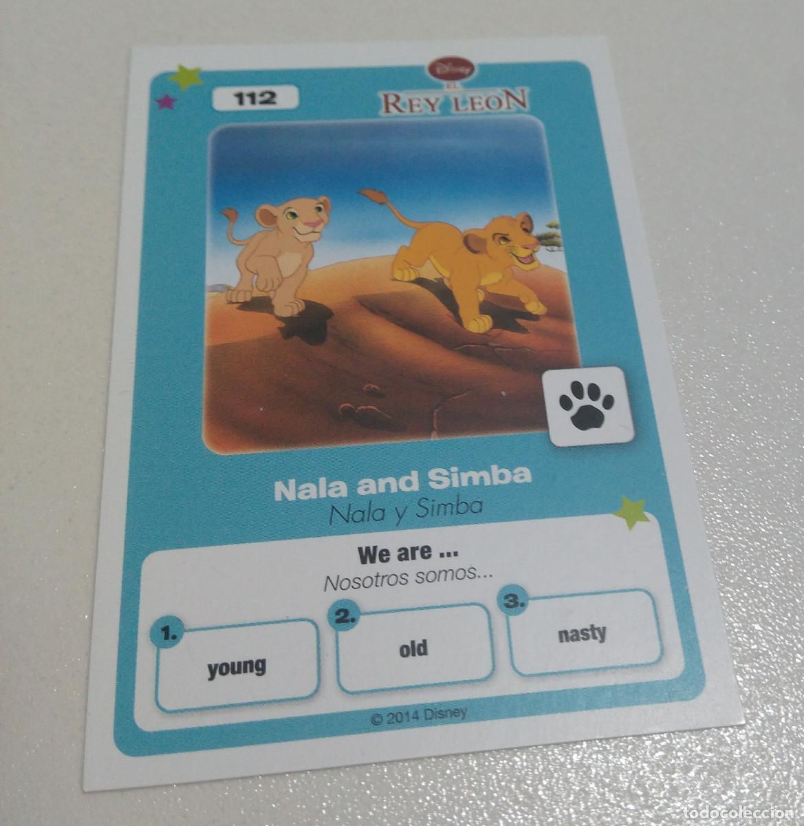 Trading Cards: 112 CARTA COLECCION nala simba rey leon lion king CLASICOS DISNEY HIPERCOR 2014 card trading ingles