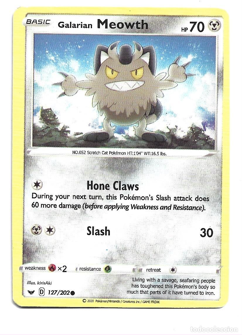 Trading cards: CROMO DE PANINI DE POKEMON N&ordm; 052 PS 70 A&Ntilde;O 2020 TITULO BASIC MEOWTH - Foto 1