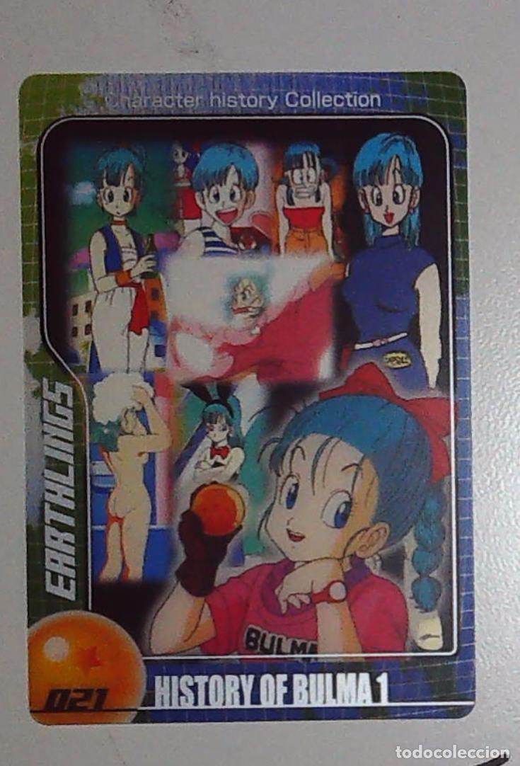 Trading Cards: DRAGON BALL BOLA DE CARD DXHI 03 021 MORINAGA SERIE 1 N 21 CHARACTER HISTORY COLLECTION BULMA