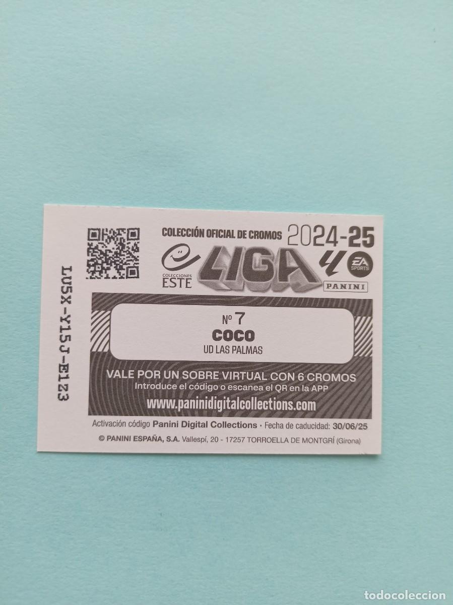 Trading cards: Liga 24/25 7 Coco UD Las Palmas E4 - Foto 2