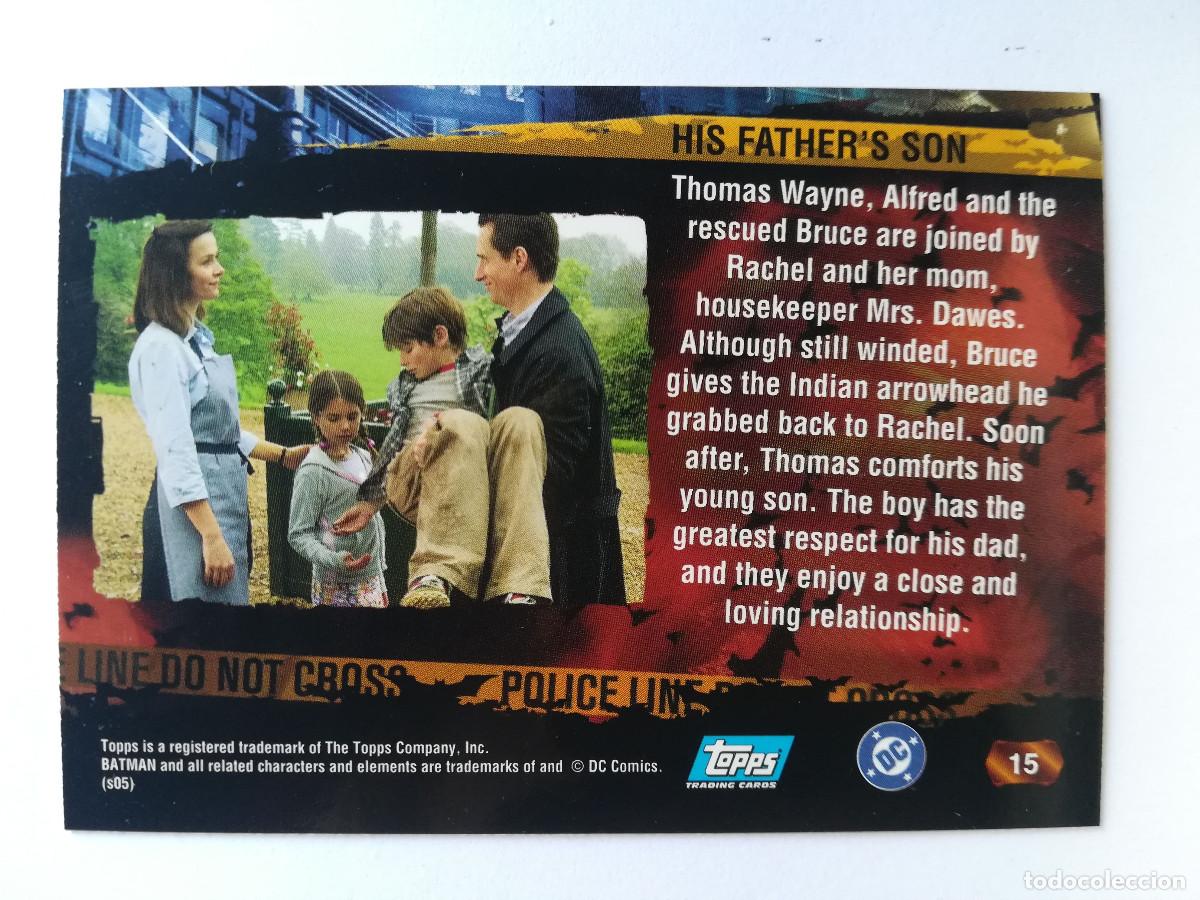 Trading cards: Batman Begins Topps N&ordm; 15. - Foto 2