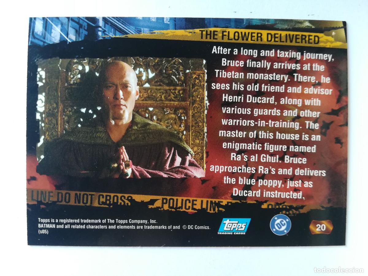 Trading cards: Batman Begins Topps N&ordm; 20. - Foto 2