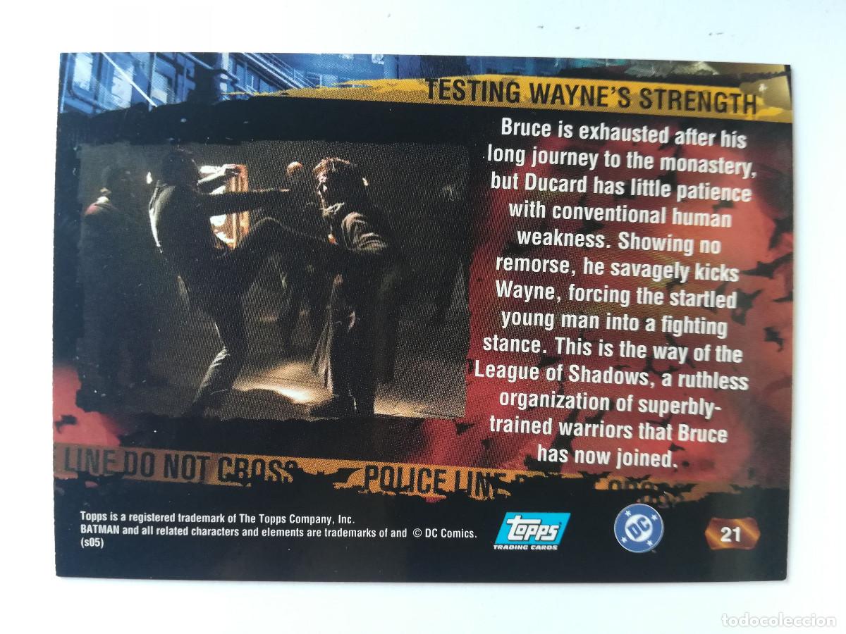 Trading cards: Batman Begins Topps N&ordm; 21. - Foto 2