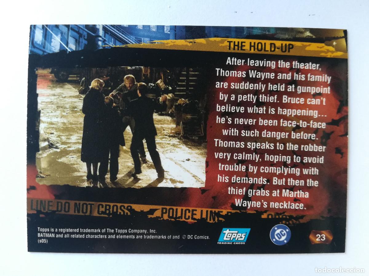 Trading cards: Batman Begins Topps N&ordm; 23. - Foto 2