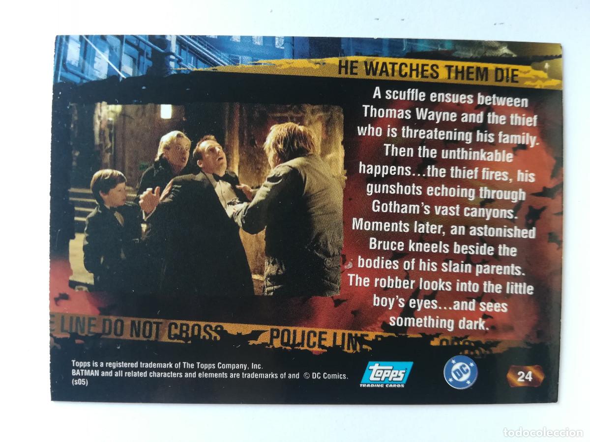 Trading cards: Batman Begins Topps N&ordm; 24. - Foto 2