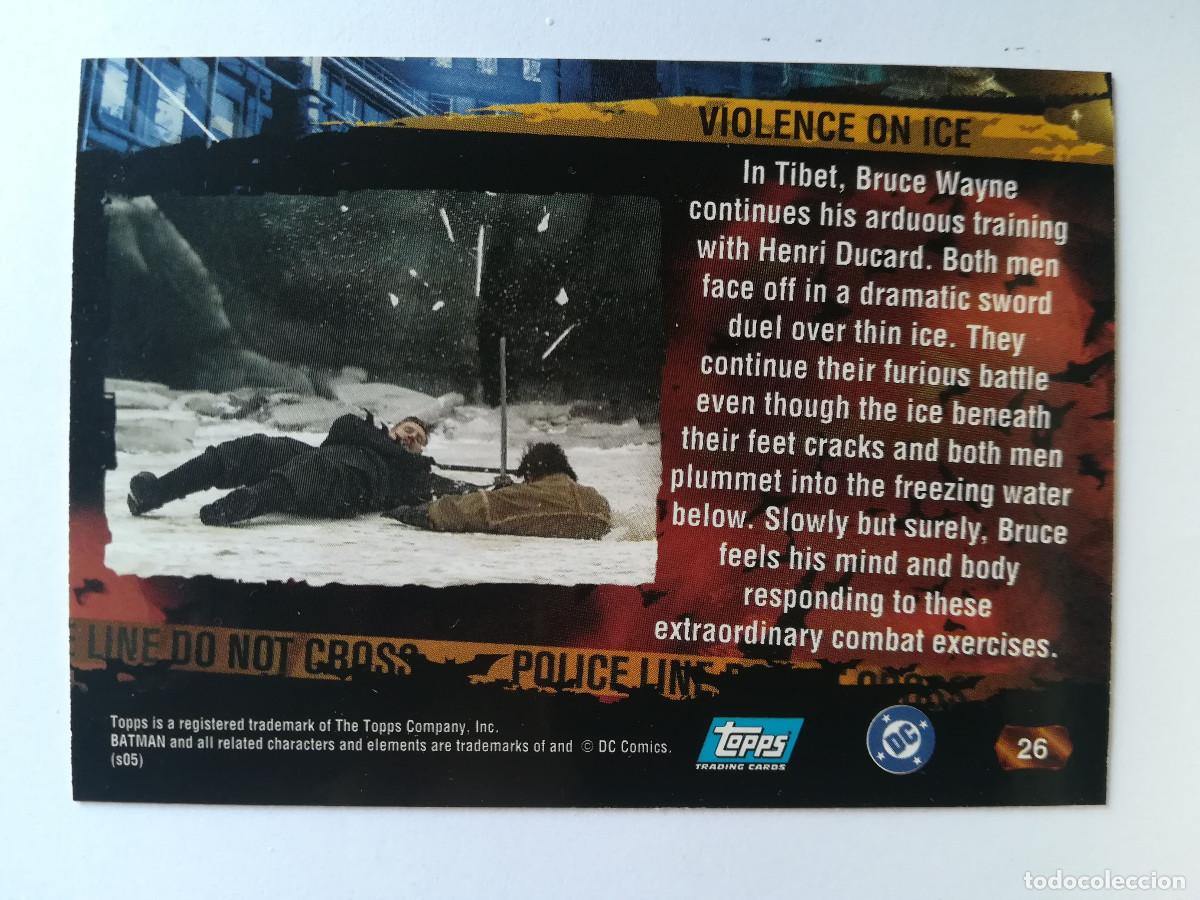 Trading cards: Batman Begins Topps N&ordm; 26. - Foto 2