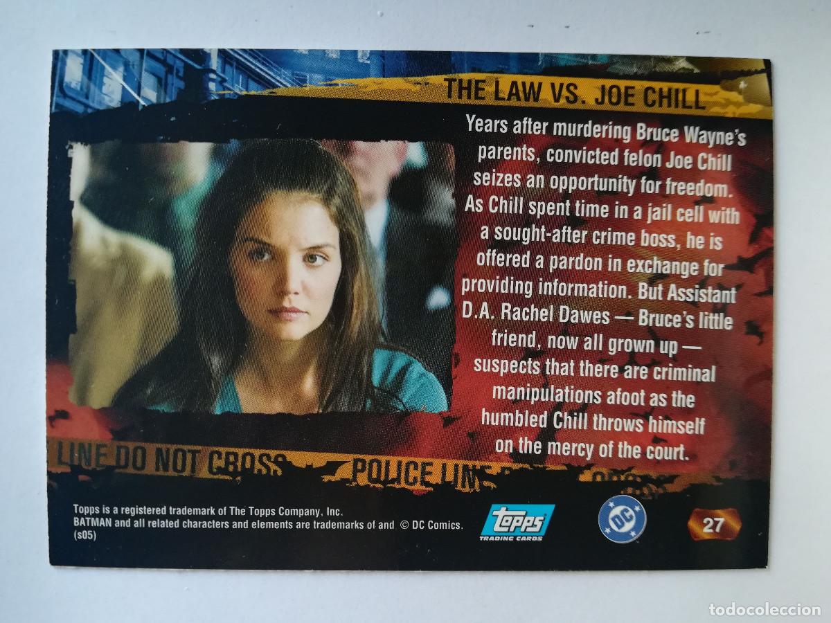Trading cards: Batman Begins Topps N&ordm; 27. - Foto 2
