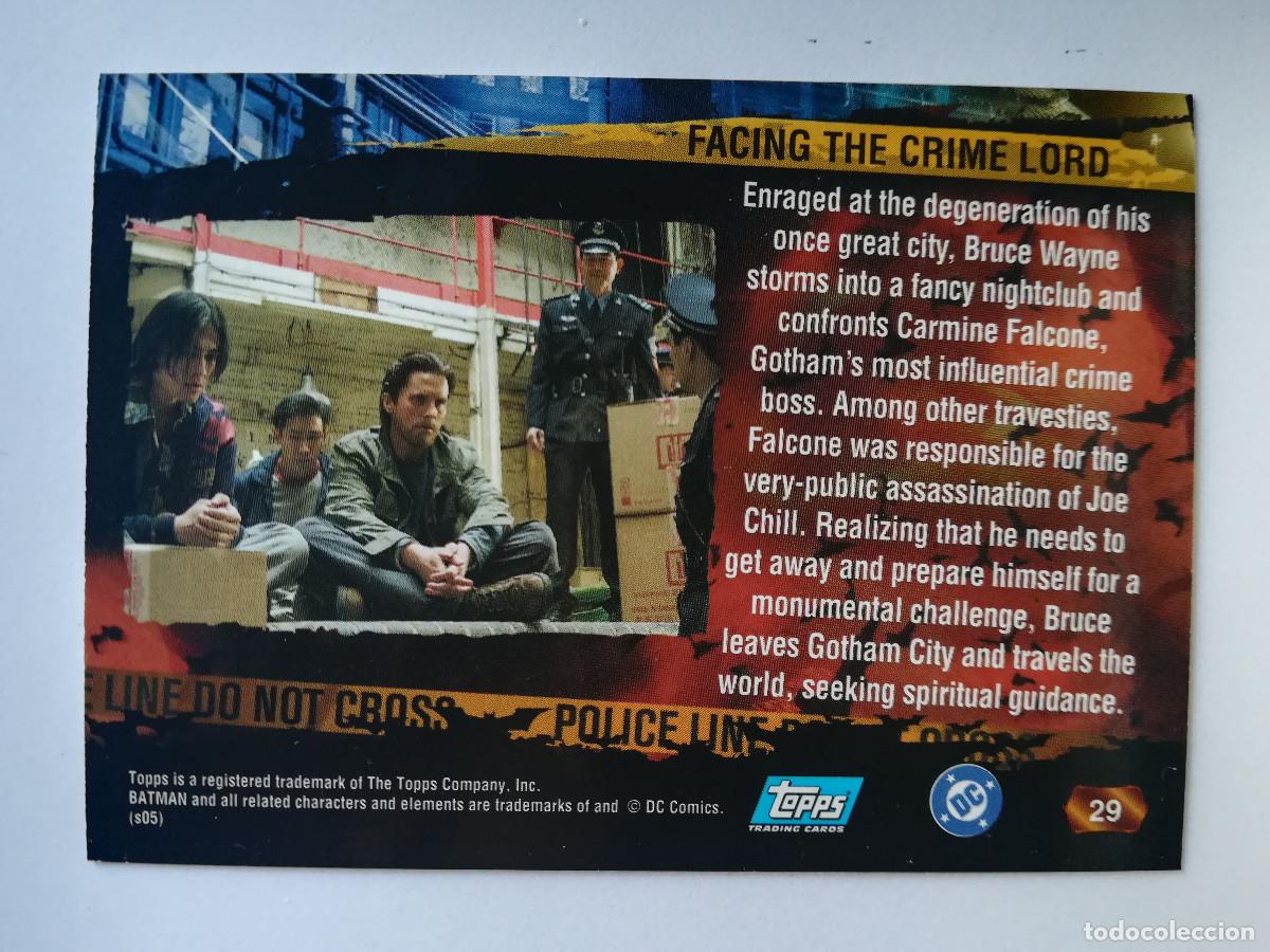 Trading cards: Batman Begins Topps N&ordm; 29. - Foto 2