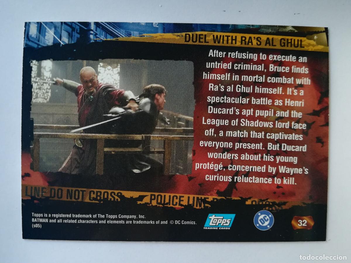 Trading cards: Batman Begins Topps N&ordm; 32. - Foto 2