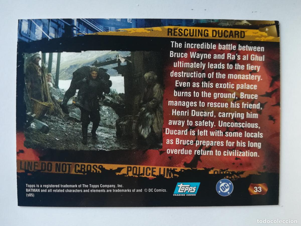Trading cards: Batman Begins Topps N&ordm; 33. - Foto 2