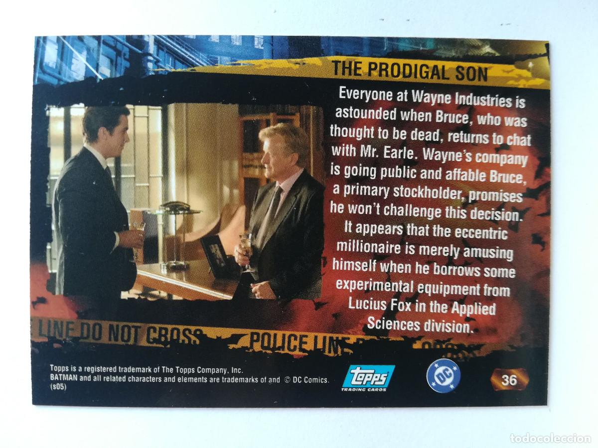 Trading cards: Batman Begins Topps N&ordm; 36. - Foto 2