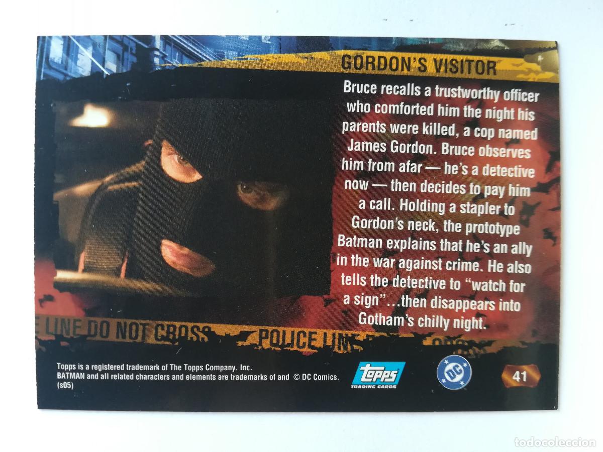 Trading cards: Batman Begins Topps N&ordm; 41. - Foto 2