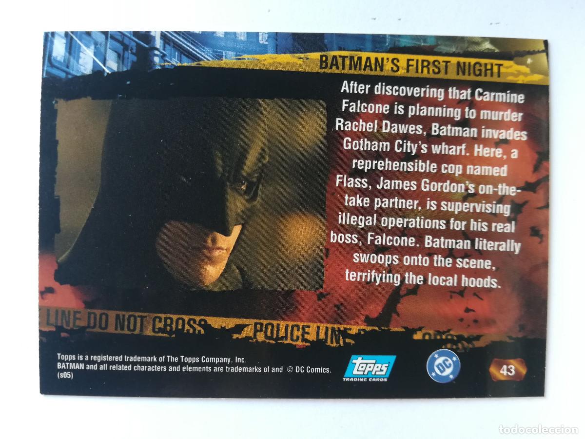 Trading cards: Batman Begins Topps N&ordm; 43. - Foto 2