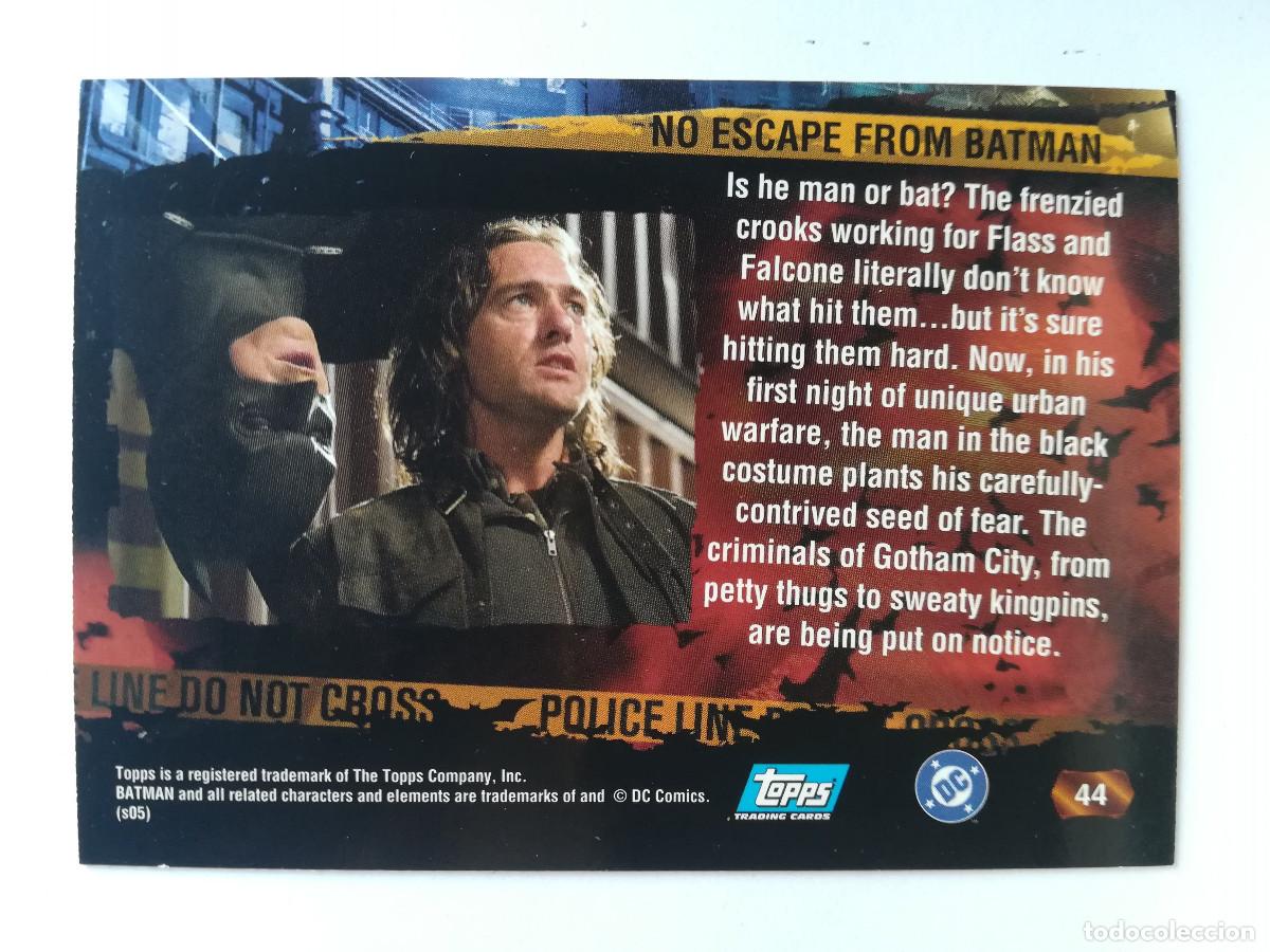 Trading cards: Batman Begins Topps N&ordm; 44. - Foto 2