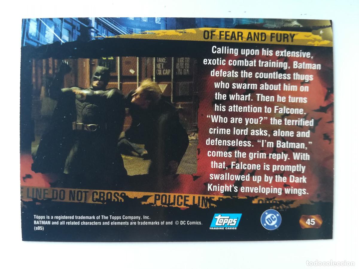 Trading cards: Batman Begins Topps N&ordm; 45. - Foto 2