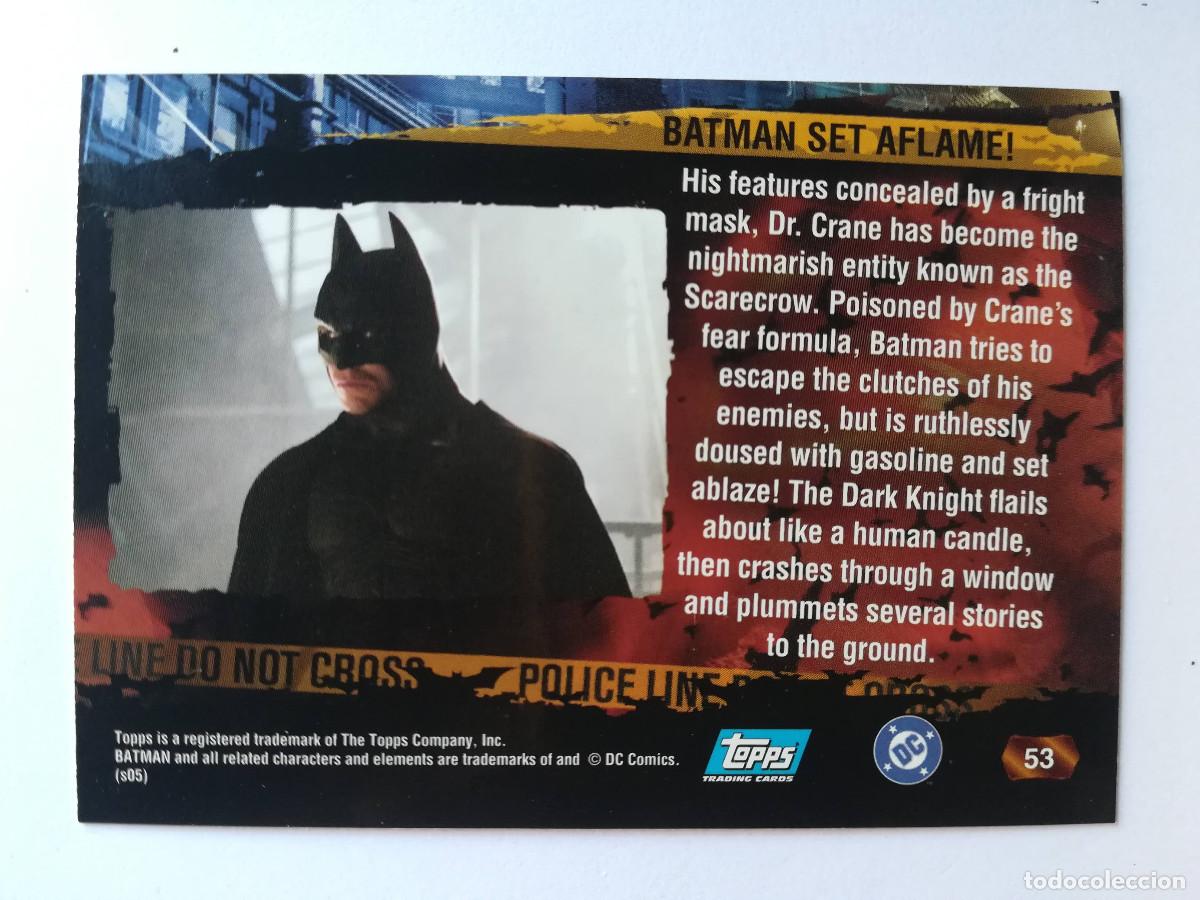 Trading cards: Batman Begins Topps N&ordm; 53. - Foto 2