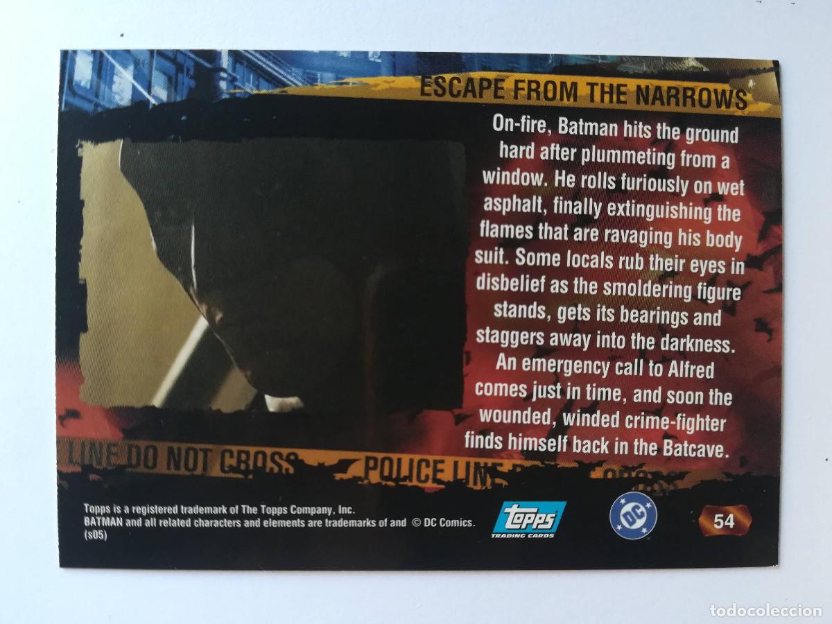 Trading cards: Batman Begins Topps N&ordm; 54. - Foto 2