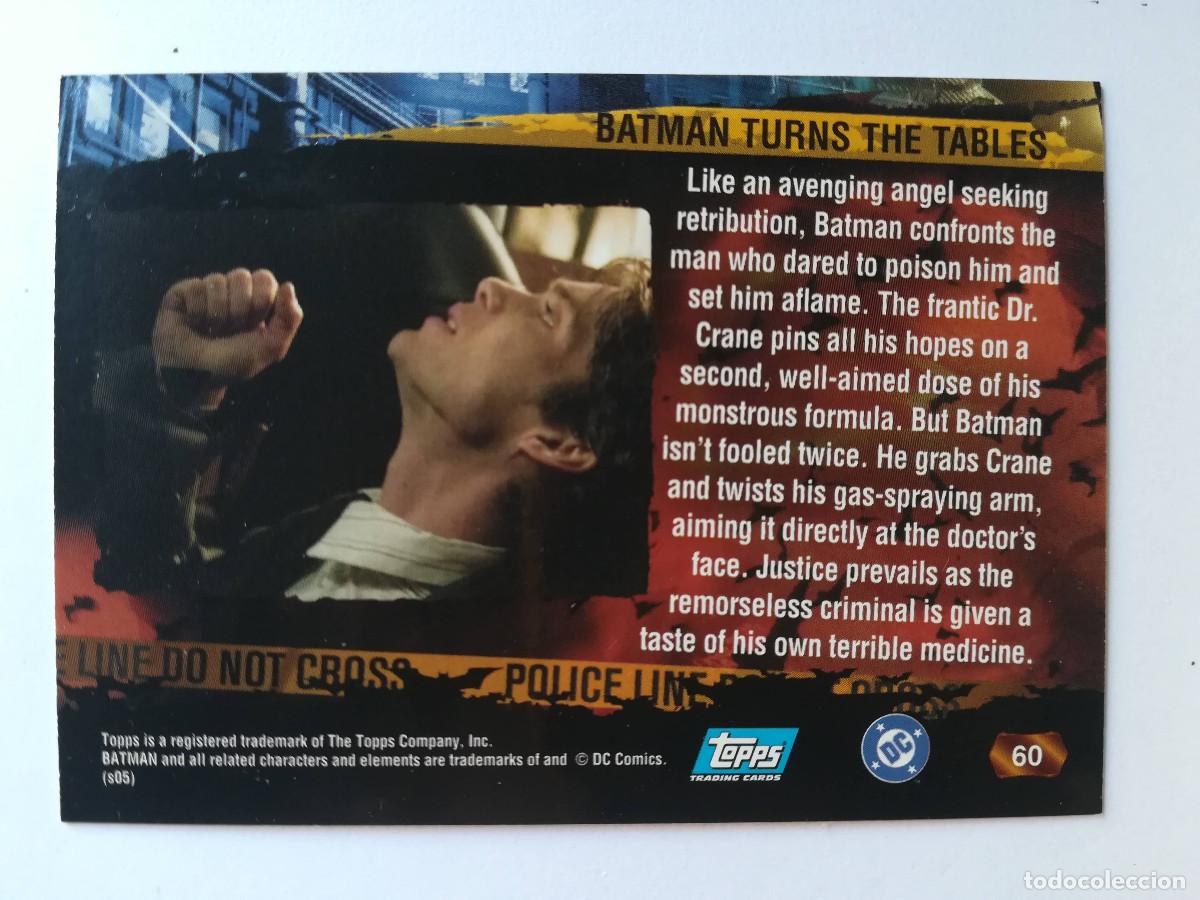 Trading cards: Batman Begins Topps N&ordm; 60. - Foto 2